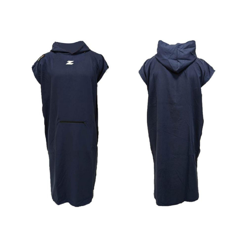 Poncho ZEROD Transition Towel Navy - Peignoir  microfibre sortie de l'eau