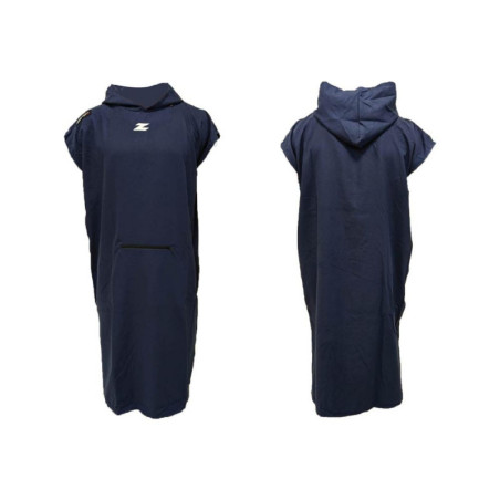 Poncho ZEROD Transition Towel Navy - Peignoir  microfibre sortie de l'eau