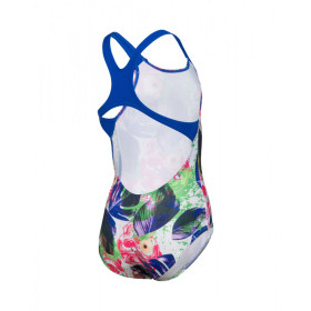 Arena Girls (6-14 ans) Crazy Swimsuit Swim Pro Back AO - Neon Blue Multi