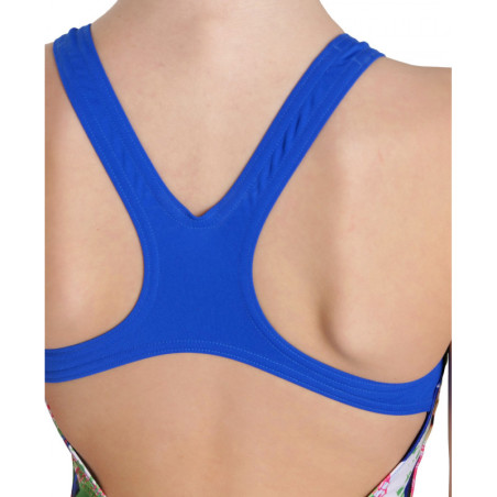 Arena Girls (6-14 ans) Crazy Swimsuit Swim Pro Back AO - Neon Blue Multi | Les4Nages