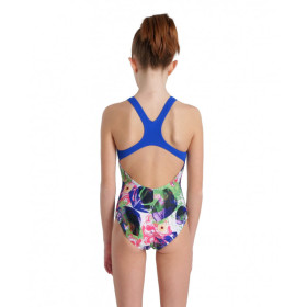 Arena Girls (6-14 ans) Crazy Swimsuit Swim Pro Back AO - Neon Blue Multi