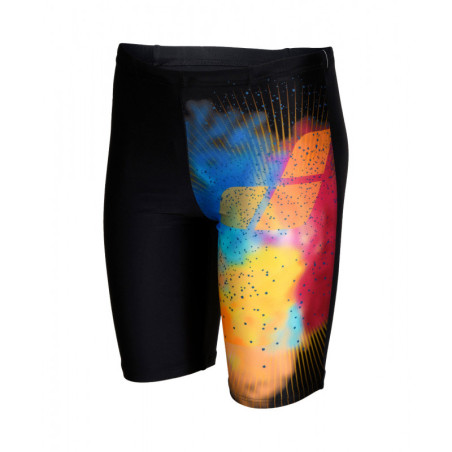 ARENA Boy's (6-14 ans) Swim Jammer Placement Black Multi | Les4Nages