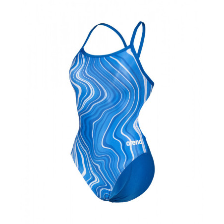 Arena Womens Swimsuit Challenge Back Marbled Royal Royal Multi - Maillot Natation Femme 1 piece | Les4Nages