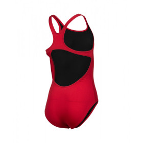 Arena Solid Team Swim Pro - Red White - Maillot Fille Natation