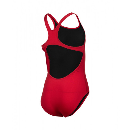 Arena Solid Team Swim Pro - Red White - Maillot Fille Natation | Les4Nages