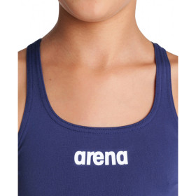 Arena Solid Team Swim Pro - Navy White - Maillot Fille Natation