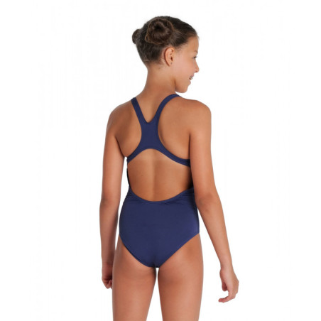 Arena Solid Team Swim Pro - Navy White - Maillot Fille Natation | Les4Nages