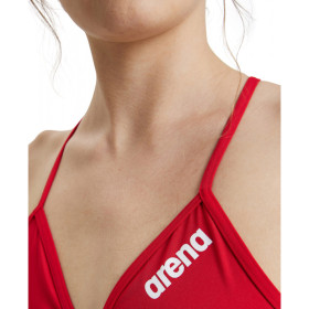 Haut de Maillot 2 pièces ARENA SOLID Team Swim Top Red