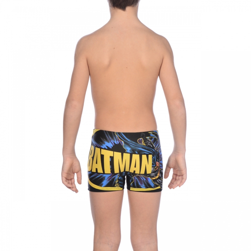 Arena Imprint Jr Short Pantalon Short de Bain pour Homme Boxer de Natation pour Enfant 215689 58/ Black//Coolpix Blue