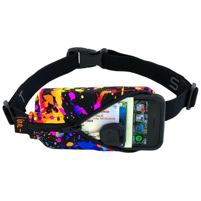 Ceinture SPIBELT Original - RAVE design - Ceinture extensible porte gels, nutrition, telephone ...