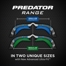 ZOGGS Predator Flex Titanium Blue Blue Mirrored Blue Smaller Fit - Lunettes Natation et Triathlon