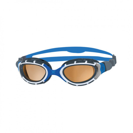 Lunettes Polarisés ZOGGS Predator Flex Polarized Ultra Blue Grey Copper Silver Smaller Fit