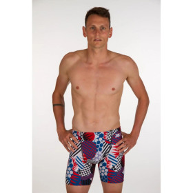 ZEROD BOXER Patchwork - Aquashort boxer Natation Homme