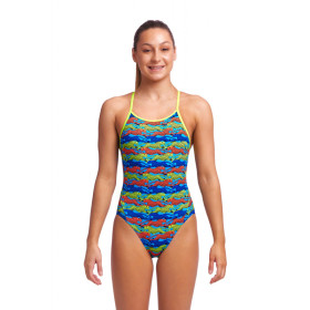 Funkita Fille (8-14 ans) No Cheating Diamond Back - Maillot de bain Natation Fille 1 piece