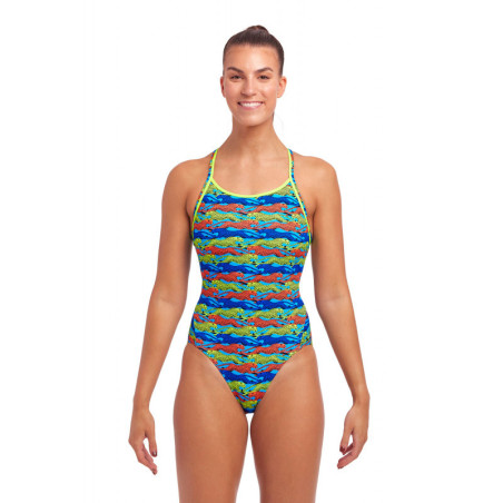 Funkita No Cheating - Diamond Back - Maillot de bain Femme Natation 1 piece | Les4Nages