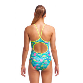 Funkita Fille (8-14 ans) Prehistoric Party Diamond Back - Maillot de bain Natation Fille 1 piece