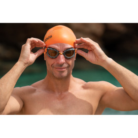 ZOGGS Predator Polarized Ultra Grey Orange Copper Smaller Fit - Lunettes Polarisées Triathlon et natation