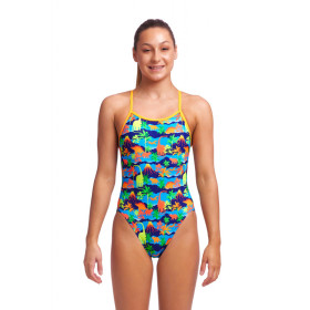 Funkita Fille (8-14 ans) Big Bronto Single Straps - Maillot de bain Natation Fille 1 piece