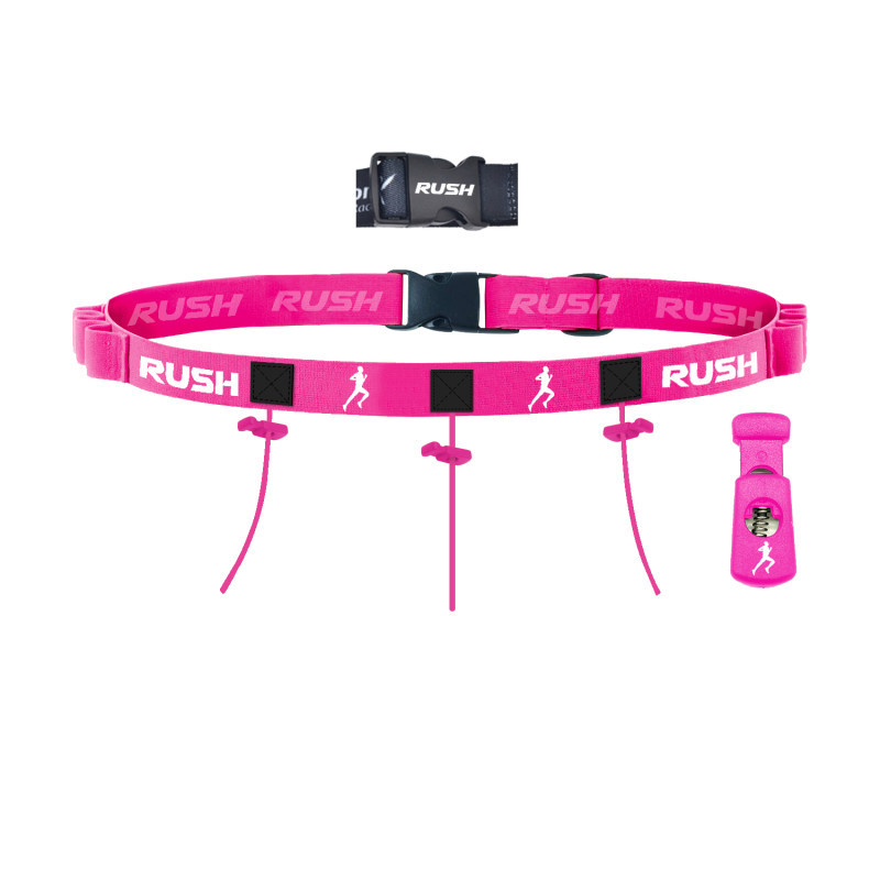 Ceinture porte dossard RUSH Energy Race belt avec 3 points de fixation et 6 porte gels