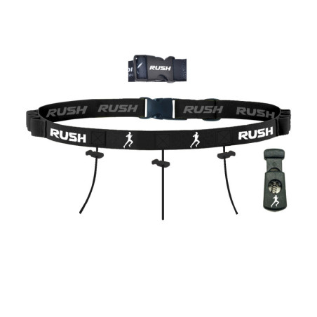 Ceinture porte dossard RUSH Basic Race belt avec 3 points | Les4Nages