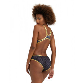 Arena Womens 50TH SWIMSUIT TECH ONE BACK - Black Multi Gold