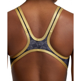 Arena Womens 50TH SWIMSUIT TECH ONE BACK - Black Multi Gold