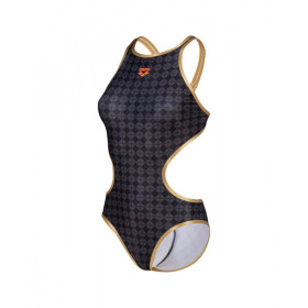 Arena Womens 50TH SWIMSUIT TECH ONE BACK - Black Multi Gold