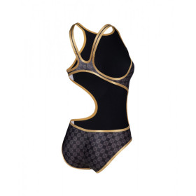 Arena Womens 50TH SWIMSUIT TECH ONE BACK - Black Multi Gold