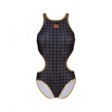 Arena Womens 50TH SWIMSUIT TECH ONE BACK - Black Multi Gold | Les4Nages