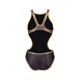 Arena Womens 50TH SWIMSUIT TECH ONE BACK - Black Multi Gold