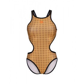 Arena Womens 50TH SWIMSUIT TECH ONE BACK Gold Multi Black