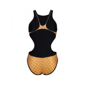 Arena Womens 50TH SWIMSUIT TECH ONE BACK Gold Multi Black