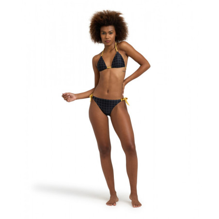 Bikini Arena WOMEN'S 50TH - Bikini Triangle Black Multi Gold | Les4Nages