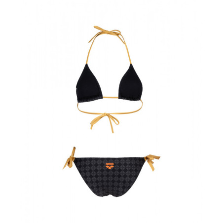 Bikini Arena WOMEN'S 50TH - Bikini Triangle Black Multi Gold | Les4Nages