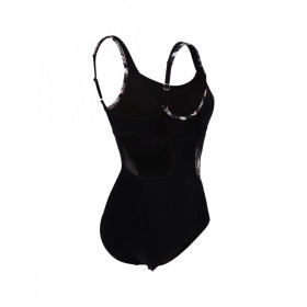 Arena Bodylift  FRANCY Strap  Back  - BLACK WHITE MULTI   - Maillot Natation & Aquagym Femme