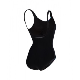 Arena Bodylift  MARIA U  Back  - BLACK Black  MULTI   - Maillot Natation & Aquagym Femme