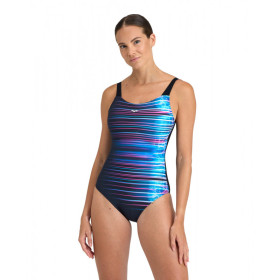 Arena Bodylift  MARIA U  Back  - BLACK Black  MULTI   - Maillot Natation & Aquagym Femme