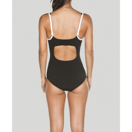 Arena Bodylift  MAKIMURAX LOW C CUP R Black White - Maillot Natation & Aquagym Femme