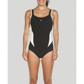 Arena Bodylift  MAKIMURAX LOW C CUP R Black White - Maillot Natation & Aquagym Femme