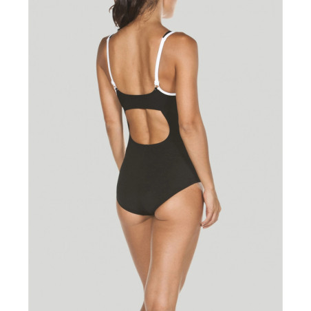 Arena Bodylift MAKIMURAX LOW C CUP R Black White - Maillot Natation & Aquagym Femme | Les4Nages