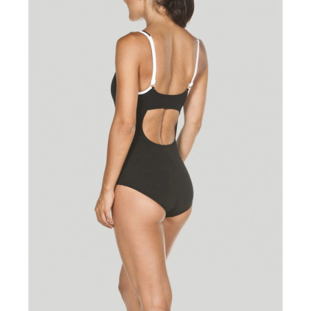 Arena Bodylift MAKIMURAX LOW C CUP R Black White - Maillot Natation & Aquagym Femme | Les4Nages