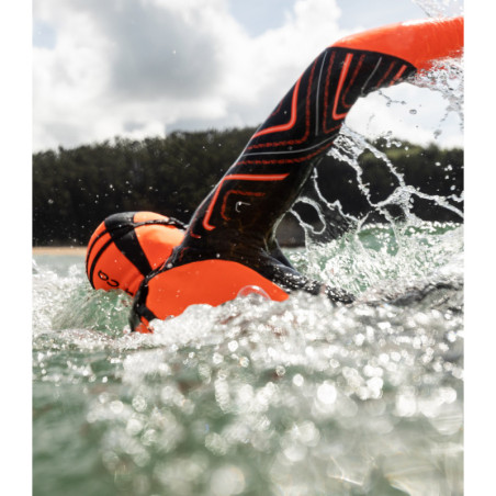 Cagoule néoprène ORCA Hi-Vis Hood - pour nage en eau libre | Les4Nages
