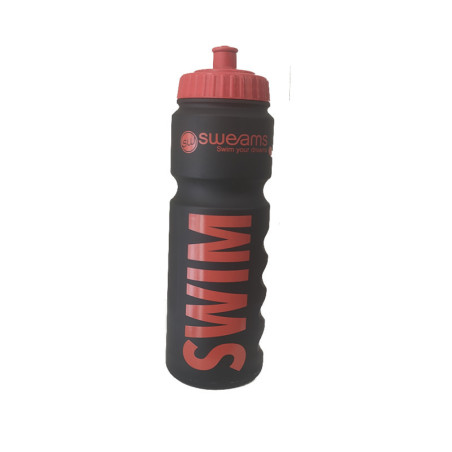 Bidon NATATION SWEAMS SWIM - Black Matt RED - 750ml