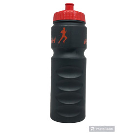 Bidon RUSH RUN - Black Matt RED - 750ml