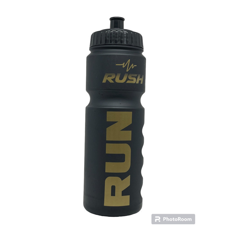 Bidon RUSH RUN - Black Matt GOLD - 750ml