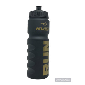 Bidon RUSH RUN - Black Matt GOLD - 750ml