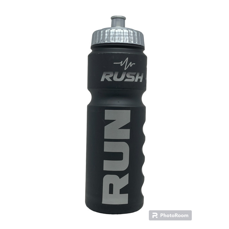 Bidon RUSH RUN - Black Matt SILVER - 750ml