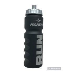 Bidon RUSH RUN - Black Matt SILVER - 750ml