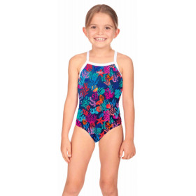 Maillot Fille (8-14 ans) 1 piece MAKO Coral Blue Nereid