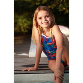 Maillot Fille (8-14 ans) 1 piece MAKO Coral Blue Nereid